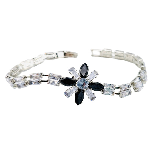 Multicolor Silver Zircon Bracelet