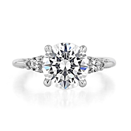 925 Sterling Silver Three Stone Diamond