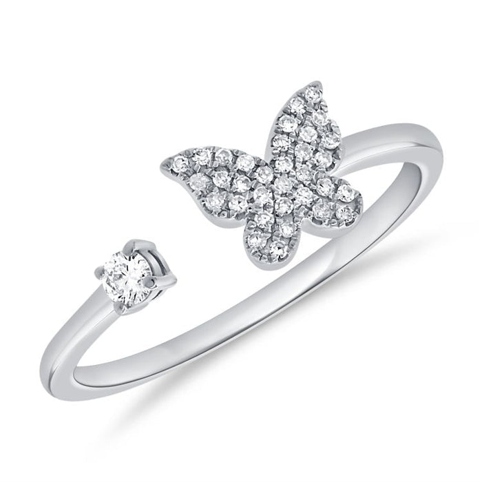 925 Sterling Silver Butterfly Ring